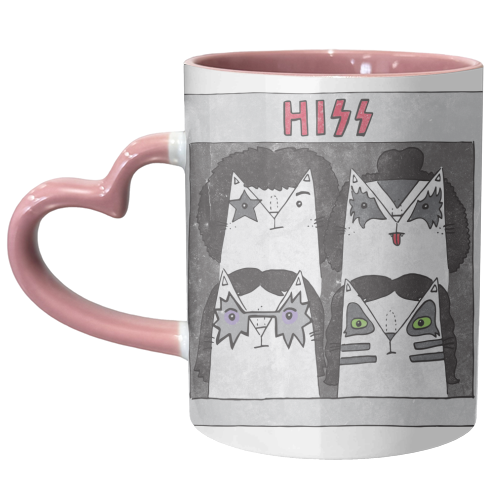 Hiss - unique mug by Katie Ruby Miller