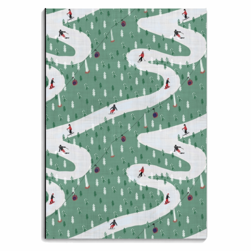 Hit The Slopes - personalised A4, A5, A6 notebook by Sarah Leeves