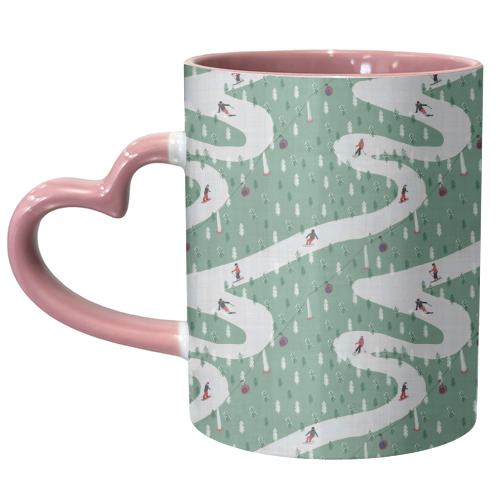 Hit The Slopes - unique mug by Sarah Leeves