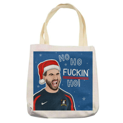 Ho Ho F*cking Ho - printed canvas tote bag by Loren Grosvenor