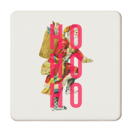 Ho Ho Ho - personalised beer coaster by The 13 Prints