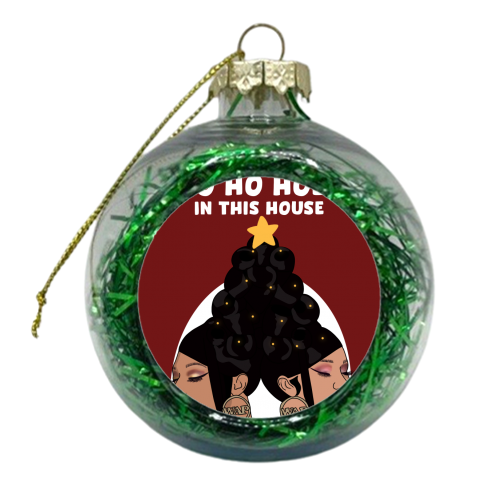Ho Ho Hoes - xmas bauble by Pink and Pip