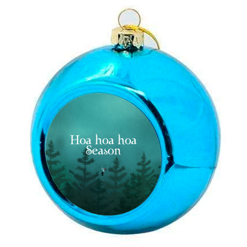 Hoa hoa hoa Season - colourful christmas bauble by The Queer Store