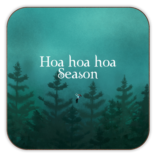Hoa hoa hoa Season - personalised beer coaster by The Queer Store