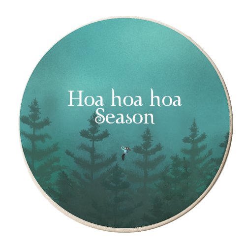 Hoa hoa hoa Season - personalised beer coaster by The Queer Store