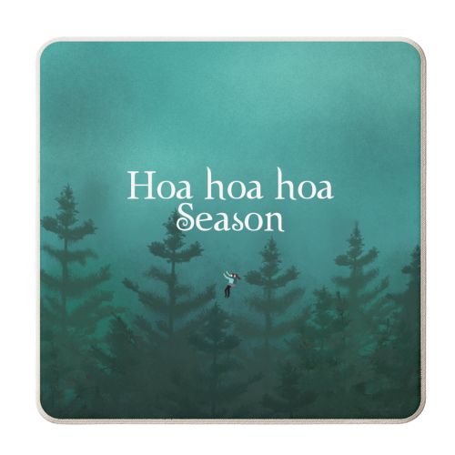 Hoa hoa hoa Season - personalised beer coaster by The Queer Store
