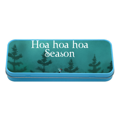 Hoa hoa hoa Season - tin pencil case by The Queer Store