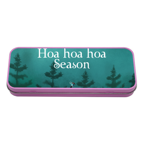 Hoa hoa hoa Season - tin pencil case by The Queer Store