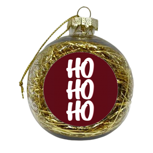 HoHoHo - xmas bauble by Pink and Pip