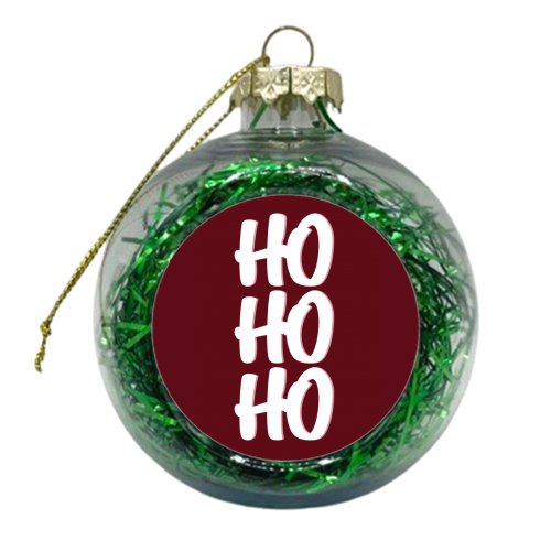 HoHoHo - xmas bauble by Pink and Pip