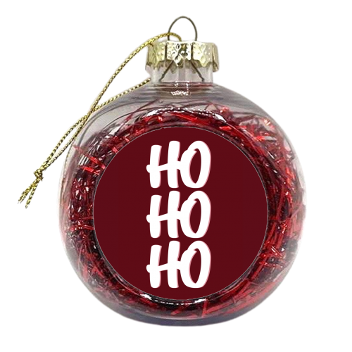 HoHoHo - xmas bauble by Pink and Pip