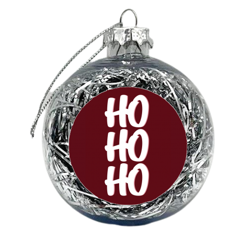 HoHoHo - xmas bauble by Pink and Pip