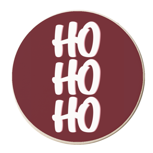 HoHoHo - personalised beer coaster by Pink and Pip