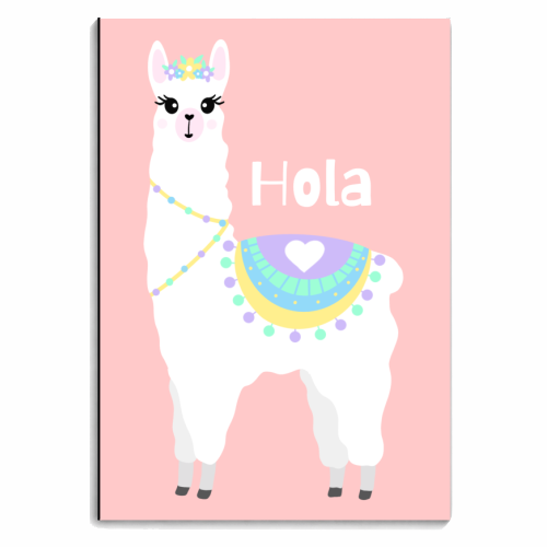 Hola Llama - personalised A4, A5, A6 notebook by Rock and Rose Creative