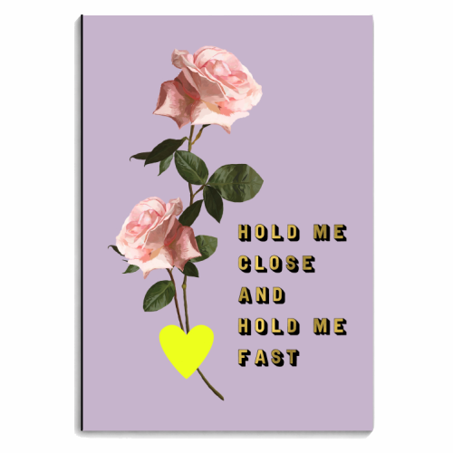 HOLD ME CLOSE ROSE - personalised A4, A5, A6 notebook by PEARL & CLOVER