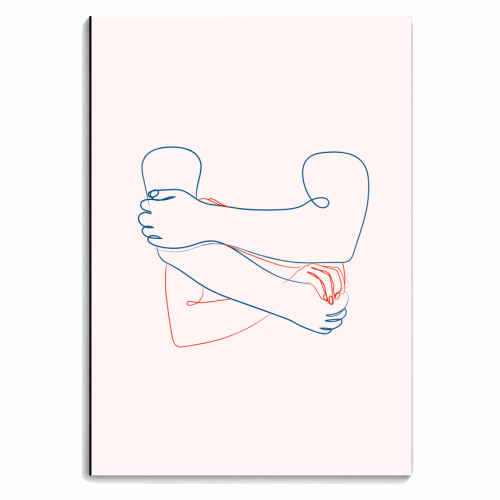 Hold Me Tight (coral version) - personalised A4, A5, A6 notebook by Adam Regester
