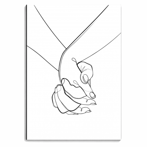 Holding on to you - personalised A4, A5, A6 notebook by Adam Regester