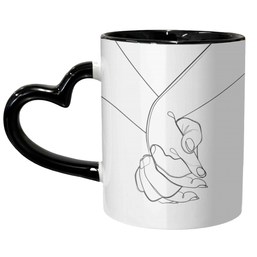 Holding on to you - unique mug by Adam Regester