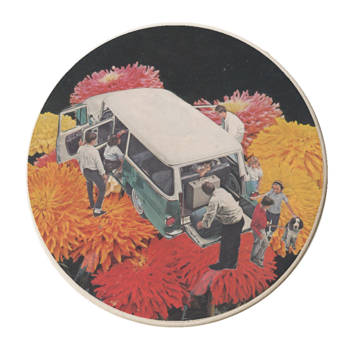 Holiday Fun - personalised beer coaster by Maya Land