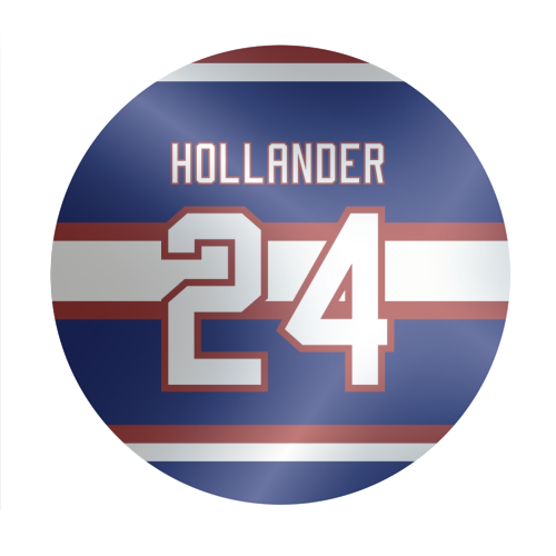 Hollander - Montreal Jersey Blue - Circle Sticker by The Girl Next Draw