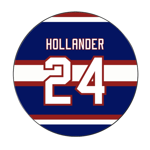 Hollander - Montreal Jersey Blue - Circle Sticker by The Girl Next Draw