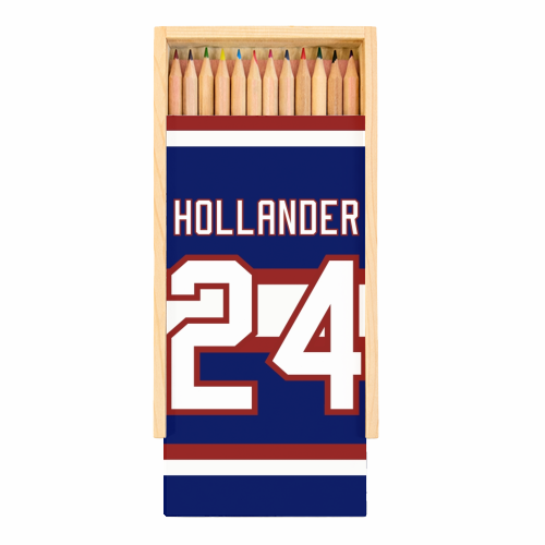 Hollander - Montreal Jersey Blue - Coloured Pencils with Box by The Girl Next Draw