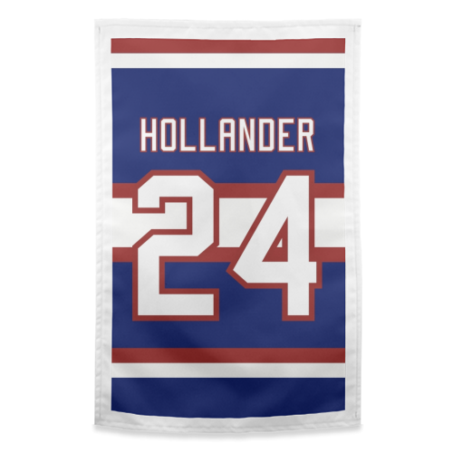 Hollander - Montreal Jersey Blue - funny tea towel by The Girl Next Draw