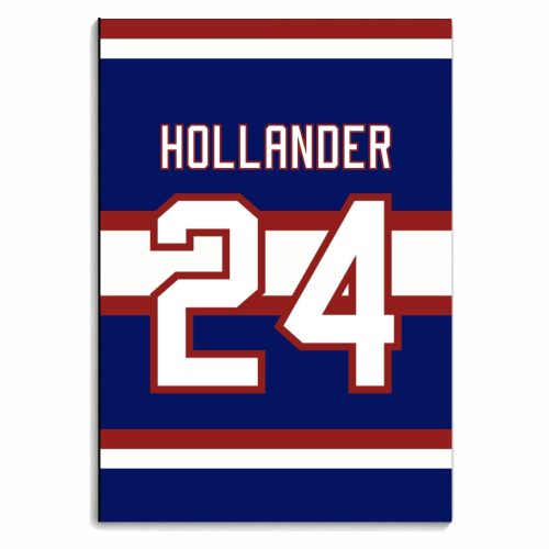 Hollander - Montreal Jersey Blue - personalised A4, A5, A6 notebook by The Girl Next Draw