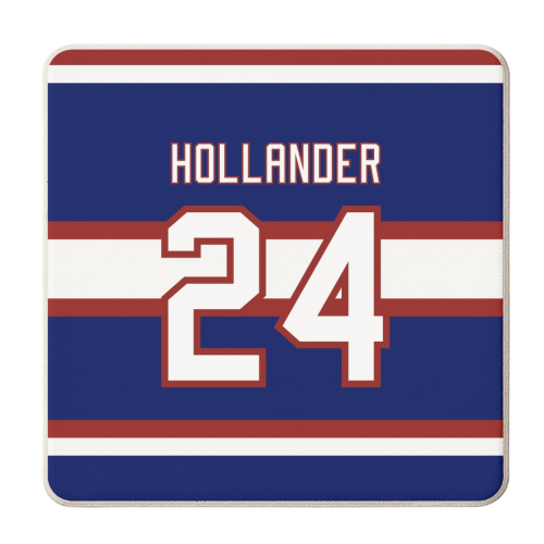 Hollander - Montreal Jersey Blue - personalised beer coaster by The Girl Next Draw
