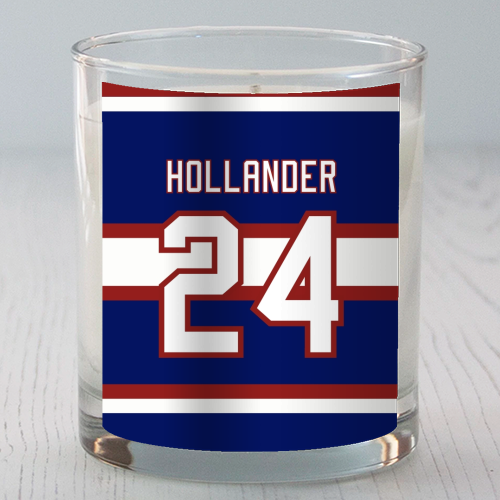 Hollander - Montreal Jersey Blue - scented candle by The Girl Next Draw