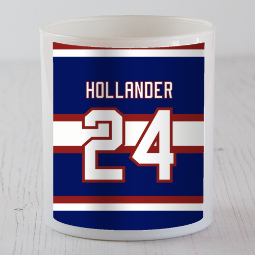 Hollander - Montreal Jersey Blue - scented candle by The Girl Next Draw