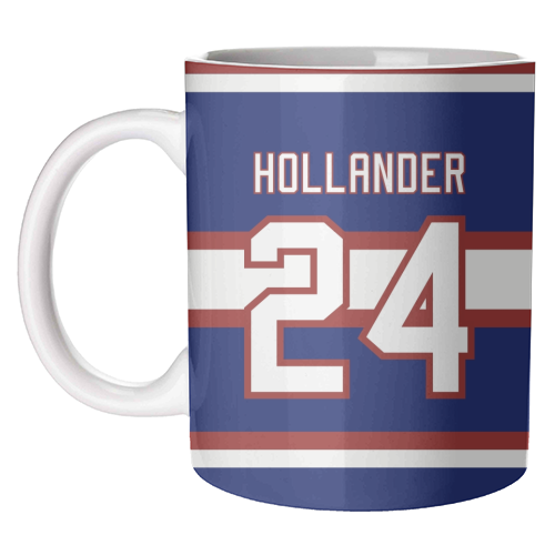 Hollander - Montreal Jersey Blue - unique mug by The Girl Next Draw