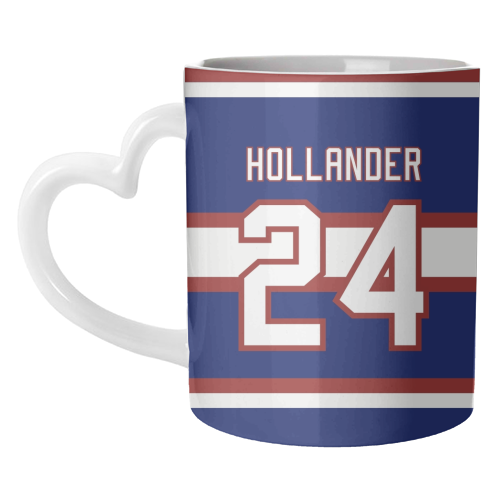 Hollander - Montreal Jersey Blue - unique mug by The Girl Next Draw