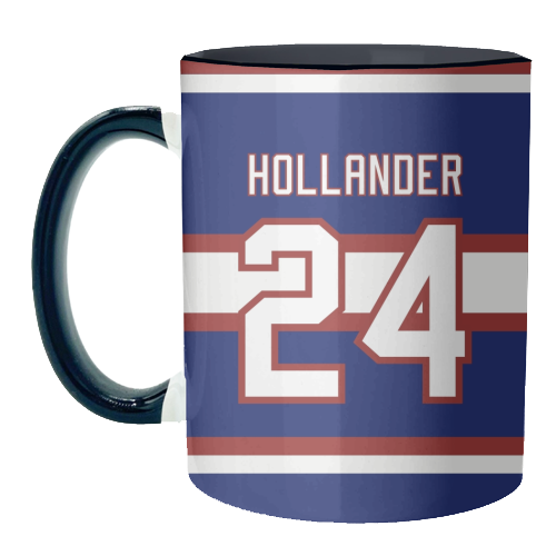 Hollander - Montreal Jersey Blue - unique mug by The Girl Next Draw