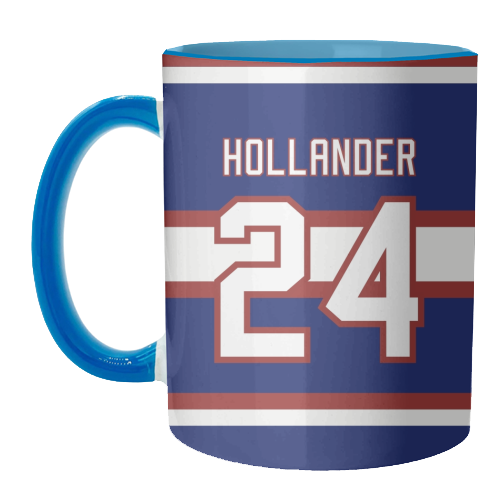 Hollander - Montreal Jersey Blue - unique mug by The Girl Next Draw