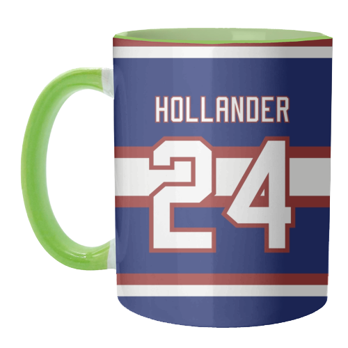 Hollander - Montreal Jersey Blue - unique mug by The Girl Next Draw