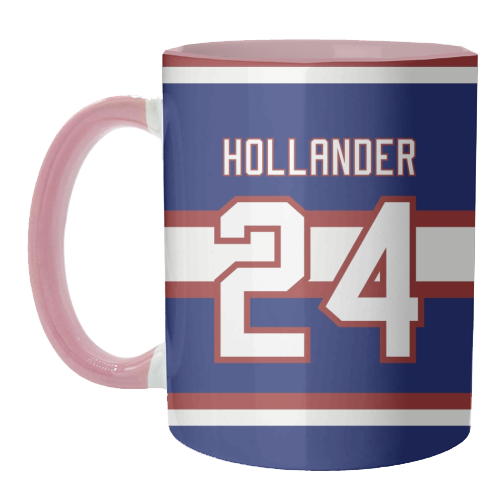 Hollander - Montreal Jersey Blue - unique mug by The Girl Next Draw