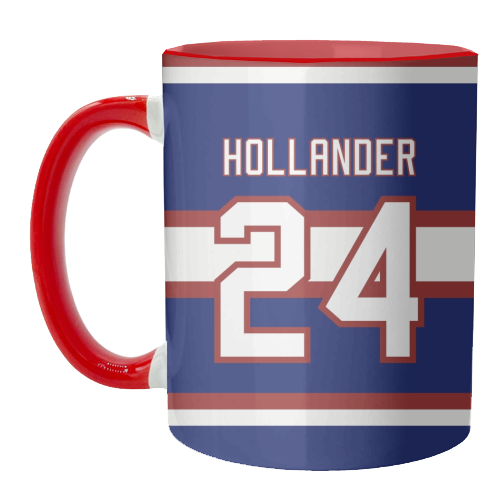 Hollander - Montreal Jersey Blue - unique mug by The Girl Next Draw