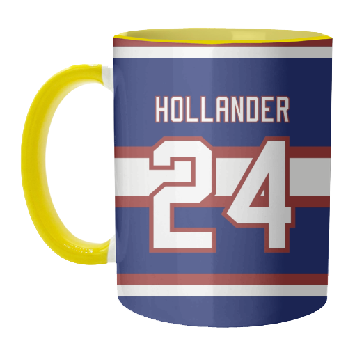 Hollander - Montreal Jersey Blue - unique mug by The Girl Next Draw