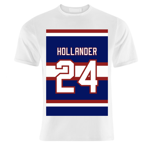 Hollander - Montreal Jersey Blue - unique t shirt by The Girl Next Draw