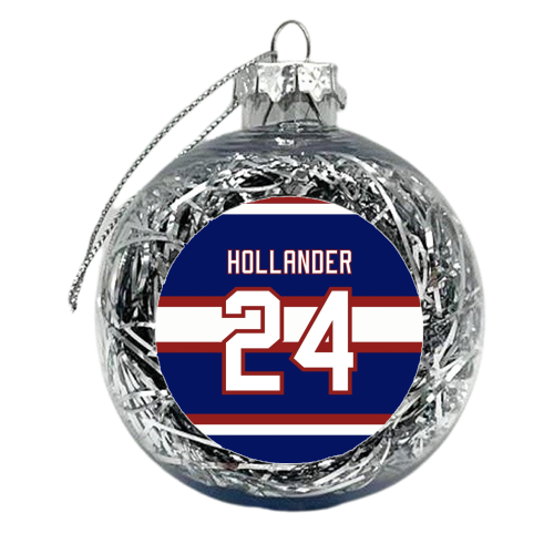 Hollander - Montreal Jersey Blue - xmas bauble by The Girl Next Draw