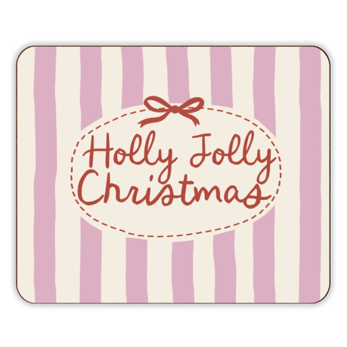 Holly Jolly Christmas - designer placemat by Giddy Kipper