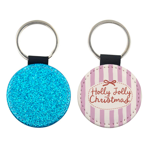 Holly Jolly Christmas - keyring by Giddy Kipper