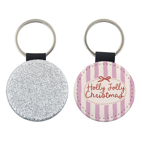 Holly Jolly Christmas - keyring by Giddy Kipper