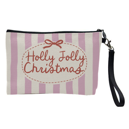 Holly Jolly Christmas - pretty makeup bag by Giddy Kipper