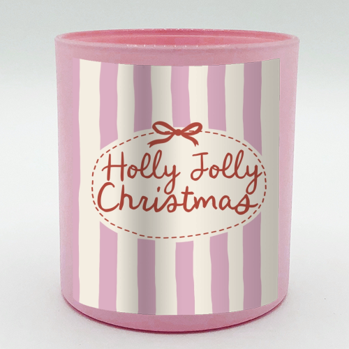 Holly Jolly Christmas - scented candle by Giddy Kipper