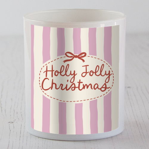 Holly Jolly Christmas - scented candle by Giddy Kipper