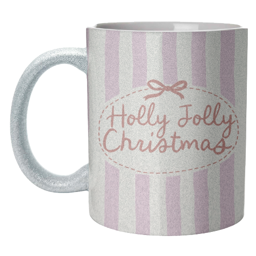Holly Jolly Christmas - unique mug by Giddy Kipper