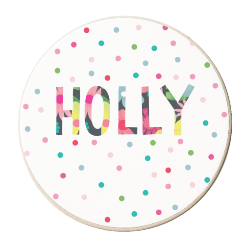 Holly - personalised beer coaster by The Boy and the Bear