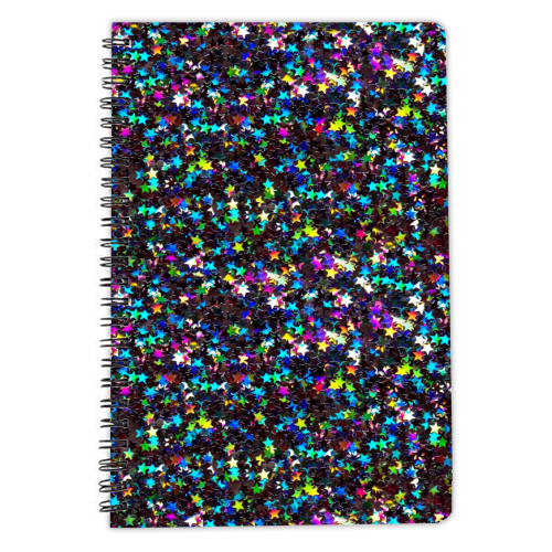 holo stars - personalised A4, A5, A6 notebook by Anastasios Konstantinidis